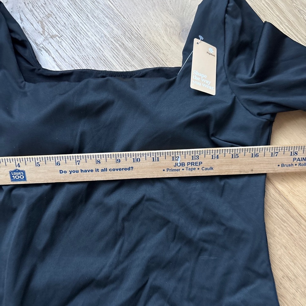 NWT popilush shapewear long sleeve square neck thong bodysuit 3XL - Picture 5 of 8